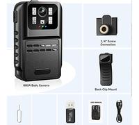 HPHPH 880A Mini Body Cam HD 1080P Corpo macchina fotografica Registratore di polizia Bodycam Petto Camcorder Videocamera Visione notturna Loop Record Dash Cam(NO Card)