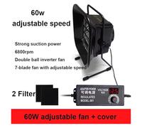 HPHPH Estrattore Aria, Ventilatore di Scarico for Tubi, aspiratore for fumi, aspiratore for fumi da 30 W, 50 W, 60 W, velocità Regolabile, con Tubo da 2 m, Ventola di Ventilazione(50W)