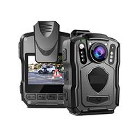 HPHPH M5 1440P Body Camera 64GB Police Recorder 4200MAH Batteria Bodycam Chest Camera IP67 Impermeabile Mini Body Cam(Built in 128GB)