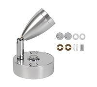 HPHPH RV Caravan Wood Home Desk Light LED DC12V/24V Lampada da Tavolo Lumo dimmerabile Luminoso Body Power Reading Lample(Silver)