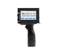 HPHPH Stampante Palmare Portatile, 12.7mm Handheld Coding Machine Bottle Cap Logo Label Packaging Piccola stampante a getto d'inchiostro portatile,per Logo/Immagine/Numeri/Codice QR(Printer- 4 ink)