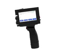 HPHPH Stampante Palmare Portatile, Stampante a getto d'inchiostro intelligente portatile con codice a barre QR variabile da 12,7 mm,per Logo/Immagine/Numeri/Codice QR(Printer 3 black ink)