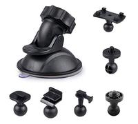 HPiano Ventosa per Auto per supporto da cruscotto/parabrezza con ventosa per dash cam, con adattatore a 6 tipologie e visione grandangolare a 360 gradi, adatto anche per GPS, action camera o DVR