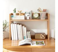 HPIRFYE Libreria e Portadocumenti con Funzione di Organizer,Scaffale da Scrivania in Legno per Monitor, Scaffale Espositivo Autoportante per Casa, Ufficio, Studio o Dormitorio