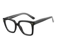 HPIRME Montatura per occhiali con luce quadrata arcobaleno per occhiali da vista colorati oversize vintage da donna,1,Taglia unica