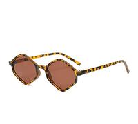 HPIRME Occhiali da sole a rombo Occhiali da donna Occhiali da sole neri retrò Occhiali da sole da uomo Occhiali da sole UV400 Occhiali da sole Leopard Shades, Leopard Tea, taglia unica