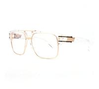 HPIRME Occhiali da sole da uomo Vintage Occhiali da sole da uomo Square Shades, linea oro e nera, taglia unica
