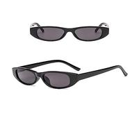 HPIRME Occhiali da sole ovali Montatura da donna Occhiali da sole Occhiali Donna, 047C1 nero, taglia unica