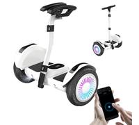 HpJfdsU Bike for Kids And Teens - Leg+Hand Control, 15° Climbing,10-inch Tires, App Control, Bluetooth Connection, LED Lighting,130kg Load-Bearing White