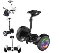 HpJfdsU Self-Balancing Scooter - Bluetooth Connection App, Smart Bike with Ambient Light, Leg+Hand Control, Shock-Absorbing Wheels, Load-Bearing Capacity: 130kg A-Black
