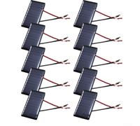 HpLive 1/5/10 pezzi pannello solare 5V 60mA, mini celle solari portatili per caricatore solare fai da te (10 pezzi)