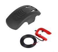 HpLive 1 parafango posteriore con kit di luci a LED per scooter elettrico KUKIRIN A1, materiale ABS, nero, impermeabile e antipolvere, resistente all'abrasione (C)