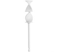 HpLive 1 pezzo miscelatore in resina epossidica punta trapano con design a doppia spirale in plastica leggera 165 mm per mescolare uniformemente il colore (bianco)