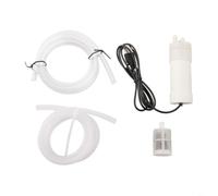HpLive 1 pompa dell'acqua autoadescante USB per mini pompa a immersione per trapano ad acqua, manutenzione del veicolo, manutenzione della barca, plastica bianca