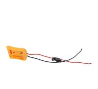 HpLive 2 pezzi 18 V batteria esterna alimentazione alimentazione adattatore con cavo ABS giallo per utensili elettrici, senza e con fusibile, adatto per applicazioni ad alte prestazioni (With fuse)
