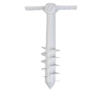 HpLive 2 pezzi di ancoraggio a sabbia per ombrellone da spiaggia, base per ombrellone con manico, accessori da giardino e esterni, filettatura a 5 spirale per un'elevata stabilità, resistente al vento