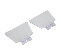 HpLive 2 pezzi di copertura di protezione degli occhi di ricambio per smerigliatrice da tavolo trasparente cartello di sicurezza in plastica ABS antipolvere stabile per accessori utensili