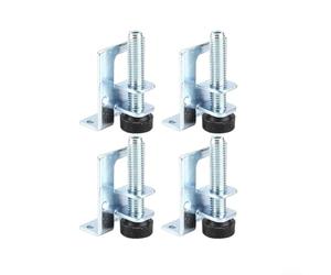 HpLive 4 piedini regolabili per mobili in acciaio al carbonio con cuscinetti antiscivolo, gambe regolabili in altezza per pavimenti irregolari (60 mm)
