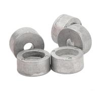 HpLive 5 pezzi Anodo rotondo zinco 55321-87J01 per Suzuki fuoribordo 4T 9,9-300 CV ricambio 55321-87J00 anticorrosione accessori barche marine set di anodi durevoli