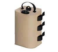 HpLive 500D PVC 10L - Sacco pesante, riempibile con acqua, per il fissaggio antivento di gazebo, tende e ombrelloni in giardino, campeggio (kaki)