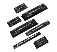 HpLive 7 pezzi spugna abrasiva EVA blocco abrasivo per levigatura a umido e a secco, diverse misure per lavori di legno di precisione