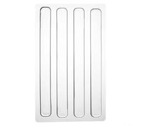 HpLive Ammortizzatore per porta in silicone, autoadesivo, trasparente, per mobili, porte, cassetti, isolamento acustico, anti-collisione (150 x 15 x 2 mm, 4 pezzi)