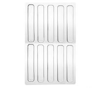 HpLive Ammortizzatore per porta in silicone, autoadesivo, trasparente, per mobili, porte, cassetti, isolamento acustico, anti-collisione (63 x 10 x 2 mm, 10 pezzi)
