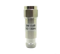 HpLive Attenuatore, mini attenuatore coassiale RF 2 W, 1 dB-40 dB, tipo N, connettore DC-3.0 GHz, 50 Ohm(15 dB)