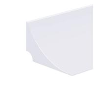 HpLive Barriera all'acqua per lavabo, barriera doccia in silicone, protezione dagli schizzi, per ambienti umidi, bagno, strisce di tenuta dell'acqua (bianco, 150 cm)