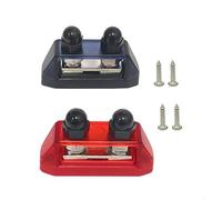 HpLive Blocchetto di distribuzione 12 V-48 V DC con terminali Dual Studs per auto RV Boat (rosso + nero) (M8)