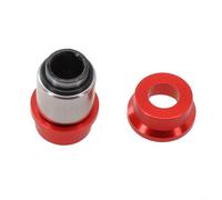 HpLive Boccola Ammortizzatore Posteriore Della Bicicletta Con Cuscinetto Ad Aghi In Lega Di Alluminio Per Buco 15 Mm Larghezza 12,7 Mm, Compatibile Con SRAM, FOX, Per DT E Per Magura, Argento-Rosso