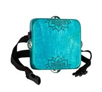 HpLive Cajon Acustico Portatile Tamburo In Legno Di Betulla E Sapeleo Con Struttura Di Pallacanestro E Corde Di Chitarra Per Musicisti Portatile Per Apparizioni (Blue)