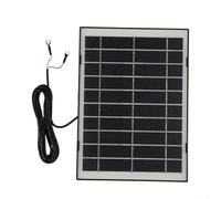 HpLive Caricatore solare da 10 W con connettore a forma di U per campanello video 4/3/3 Plus/2, pannello solare monocristallo resistente alle intemperie con cavo da 3 metri e supporto (nero)