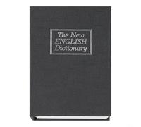 HpLive Cassaforte per libri con lucchetto a combinazione, cassaforte in cartone, resina e metallo, per gioielli, contanti, cassaforte (nero)