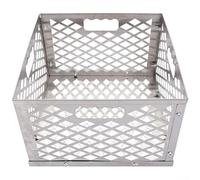 HpLive Cestino per barbecue in acciaio inox per carbonella con serratura della porta, adatto per Oklahoma Highland