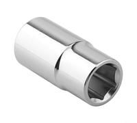 HpLive Chiave a bussola telescopica Chiave per dadi ruota in acciaio al cromo vanadio doppia testa 17/19 mm e 21/23 mm Strumento salvaspazio per montaggio pneumatici per auto camion per moto argento