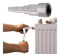 HpLive Chiave di sfiato per radiatori, chiave a bussola, chiave comune per radiatore, 1/2", 5 chiavi a gradini