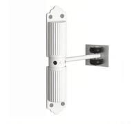 HpLive Chiudiporta automatico in alluminio, 60 kg, bianco