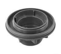 HpLive Connettore per tubo per piscina, filettatura per Intex, set di collegamento 10744 10256, adatto per 26341 W, 26345 W, 26375EH 26761EH, con dado setaccio, guarnizione piatta, colore grigio