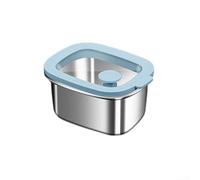 HpLive Contenitore per alimenti in acciaio inox 316L, con coperchio e guarnizione in silicone, per cucina o campeggio (450 ML)