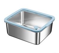 HpLive Contenitore per alimenti in acciaio inox 316L, con coperchio e guarnizione in silicone, per cucina o campeggio (1300 ML)