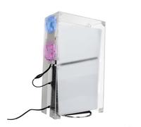 HpLive Custodia protettiva per PS5, trasparente, antipolvere, per PS5 Slim, dissipazione del calore ottimizzata e circolazione dell'aria