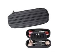 HpLive Custodia rigida per freccette, in EVA, con organizer per punte, fusti, alette e accessori per freccette in acciaio e freccette morbide, colore nero