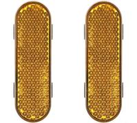 HpLive E-Roller Sicurezza Notte Strisce Riflettenti, Scooter Riflettore Laterale Anteriore Sostituzione ABS Giallo Alta Visibilità Resistente alle intemperie Compatibile con No. 9 per ZT3 per ZT3 Pro