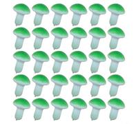 HpLive Funghi artificiali, 30 pezzi, decorazione a forma di funghi in schiuma, per la decorazione della cucina e della tavola, modelli di verdure decorative realistiche (verde)