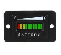 HpLive Indicatore di livello della batteria a LED per batterie al piombo 12-72 V, misuratore della batteria con indicatore a 3 colori e protezione da scarica (48 V)