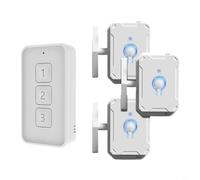HpLive Interruttore intelligente, interruttore della luce senza fili, interruttore da parete intelligente per la casa, telecomando con batteria USB, facile montaggio adesivo senza foratura (3 tasti