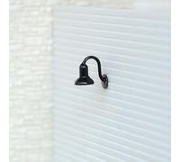 HpLive Lampada da parete a LED, 10 pezzi, modello ferroviario a LED, scala OO/HO, per modellismo, edifici e scene urbane (nero)