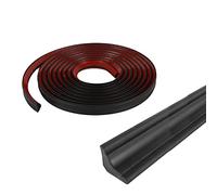 HpLive Listello autoadesivo con bordo in TPE per battiscopa, decorazione da parete per soffitto, in plastica, striscia per calafataggio, resistente alla muffa, colore nero, 3 m (12 mm x 9 mm)
