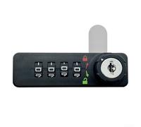 HpLive Lucchetto a combinazione a 4 cifre per mobili, cassetti, armadi | Codice a 4 cifre, migliaia di combinazioni, alta protezione, per ufficio e casa, facile da usare